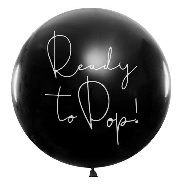 Ballong Gigant "Ready To Pop" Rosa Confetti Stk